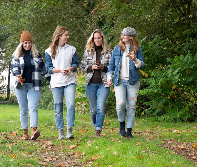 Wandelen met vier vriendinnen