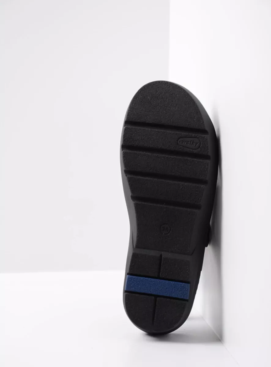 Wolky Slippers 03926 Zaandam 11000 zwart nubuck